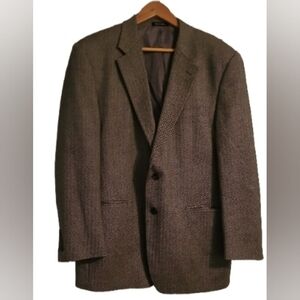 Chaps Men's Herringbone Wool Sports Coat Size 42 Regular